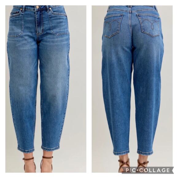 Judy Blue Denim - Judy Blue Barrel Jeans High Waisted Size 25